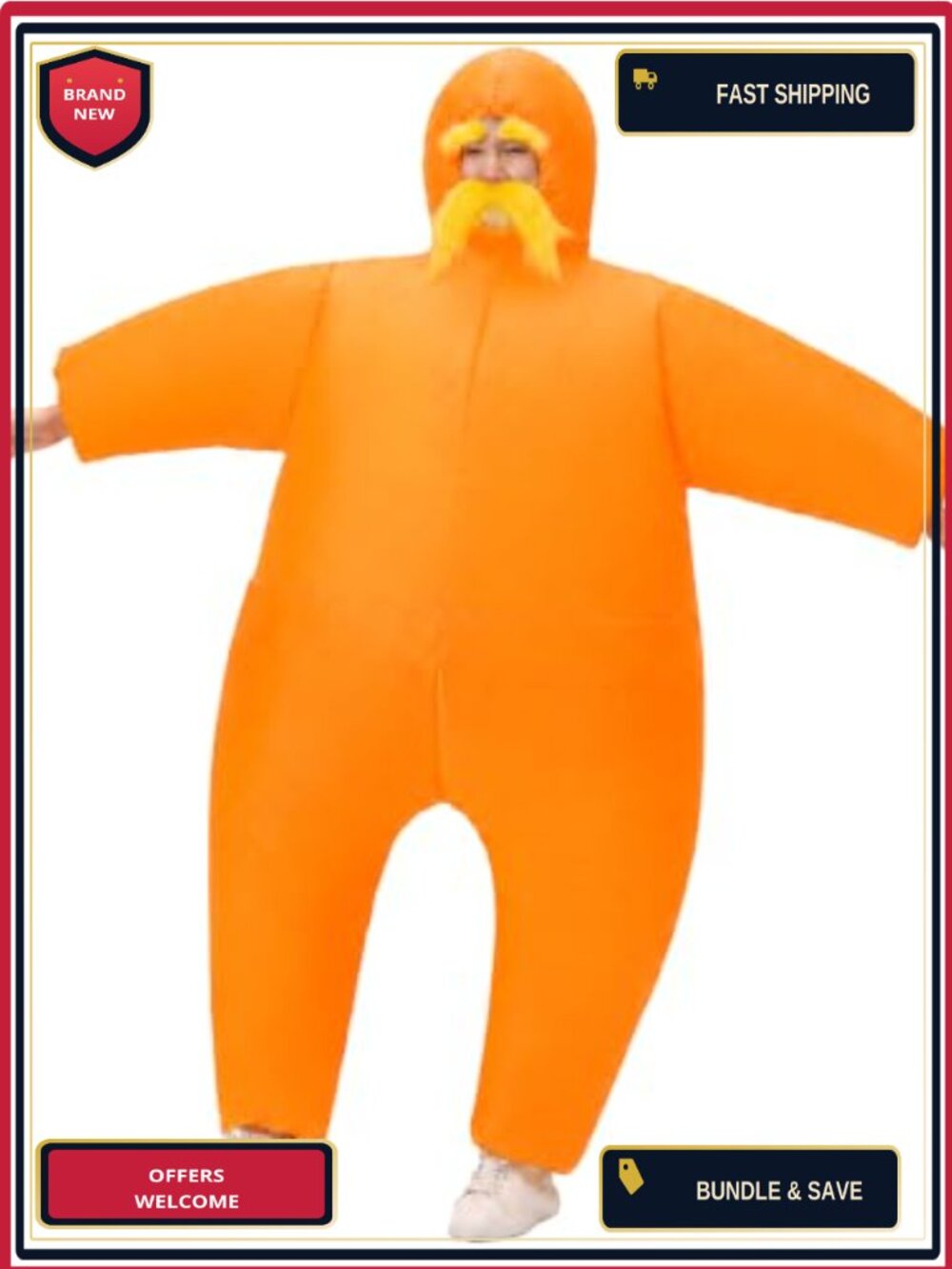 Inflatable Masquerade Costume Adult Blow Up Halloween Suit